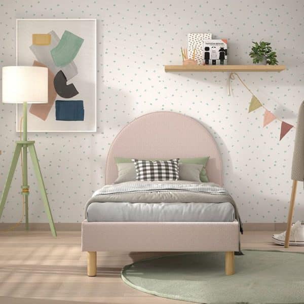 lit junior moon 90 x 200 cm rose vipack