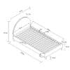 lit junior moon 90 x 200 cm rose vipack
