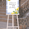 affiche de bienvenue anniversaire personnalisée positano