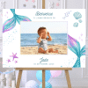 affiche de bienvenue anniversaire personnalisée sirènes