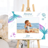 affiche de bienvenue anniversaire personnalisée sirènes