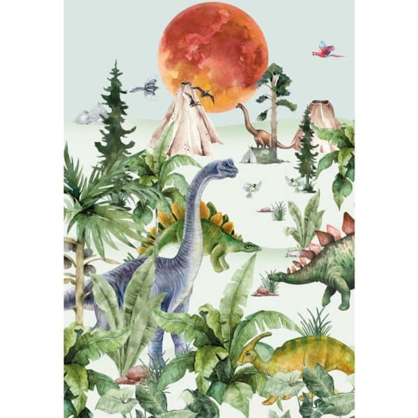 papier peint dino by moonlight creative lab