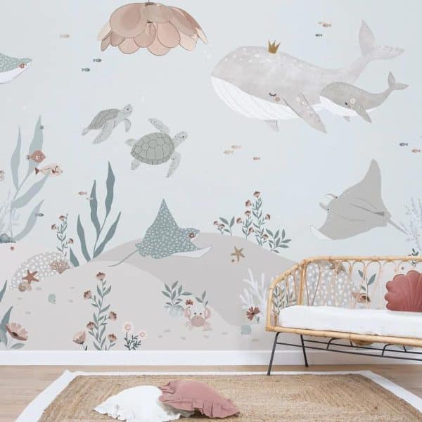 papier peint panoramique fonds marins – lilipinso
