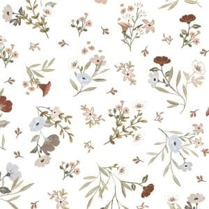 papier peint douces fleurs– lilipinso