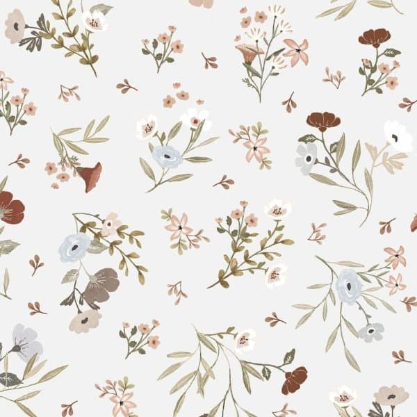 papier peint douces fleurs– lilipinso