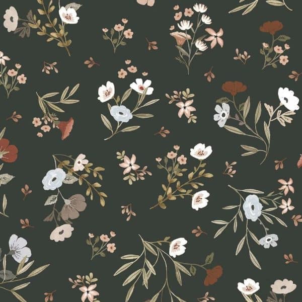 papier peint douces fleurs– lilipinso