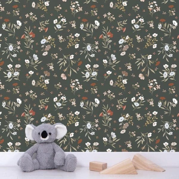 papier peint douces fleurs– lilipinso