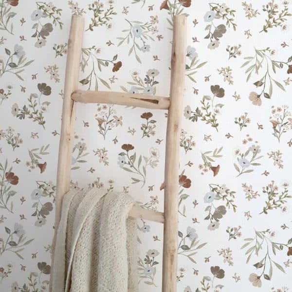 papier peint douces fleurs– lilipinso