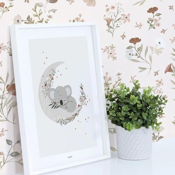 papier peint douces fleurs– lilipinso