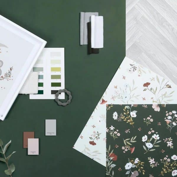 papier peint douces fleurs– lilipinso